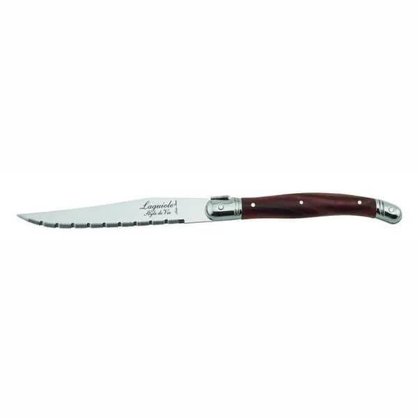 Laguiole Tradition Steakkniver i mørkt tre - 6 stk