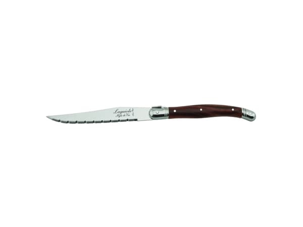 Laguiole Tradition Steakkniver i mørkt tre - 6 stk