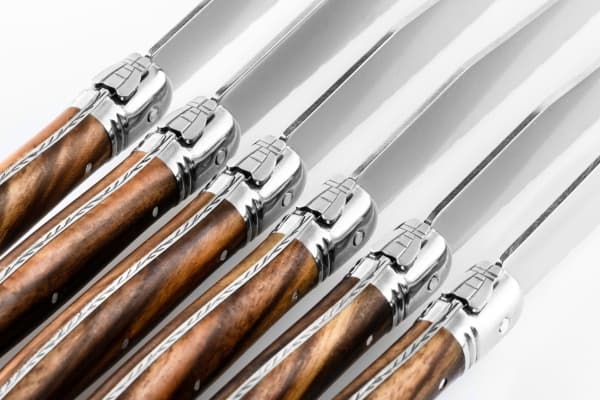 Laguiole Tradition Steakkniver i mørkt tre - 6 stk