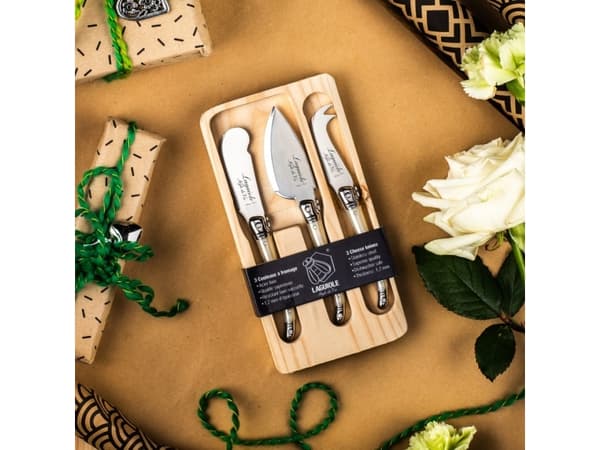 Cheese knives Laguiole Pearl SET 3 SdV