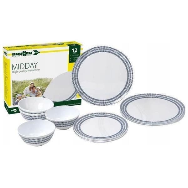 Brunner 0830148N.C6T 12-delad middagsservice, Bluebay, set om 3