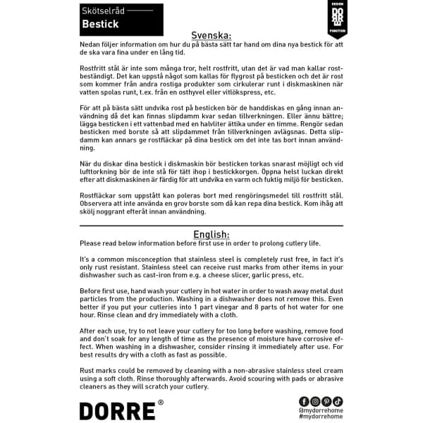 Estrid Cutlery set 30 pieces - Dorre