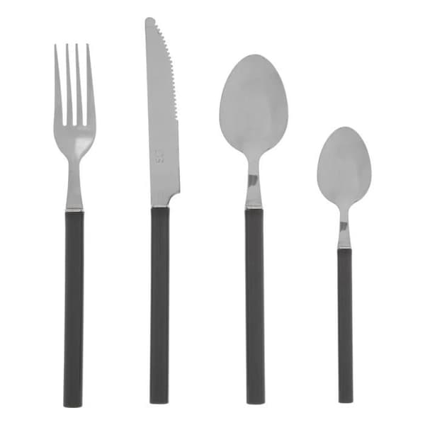 24-delars bestickset "Indonesia" Secret de gourmet - Svart