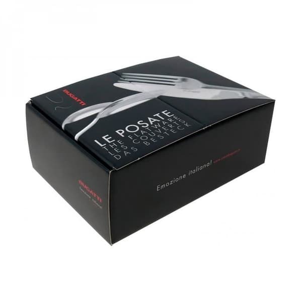 Bestick - OPTICAL - Antik Silver - 24 delar - 18/10 rostfritt stål, Antik silverring, Akryl