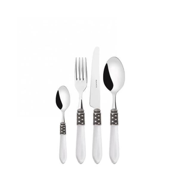 Bestickning - OPTICAL - Antikt Silver - 24 delar - Rostfritt stål 18/10 - Akrilik