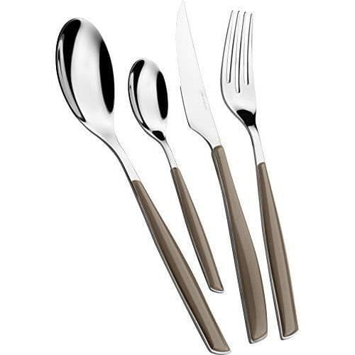 Bestickset - Bugatti - GLTA-021G50 - 24 delar - 18/10 stål - SAN transparent tobak