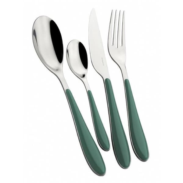 Bestick - Bugatti - Gioia - 24 delar - Grön - Komplett set