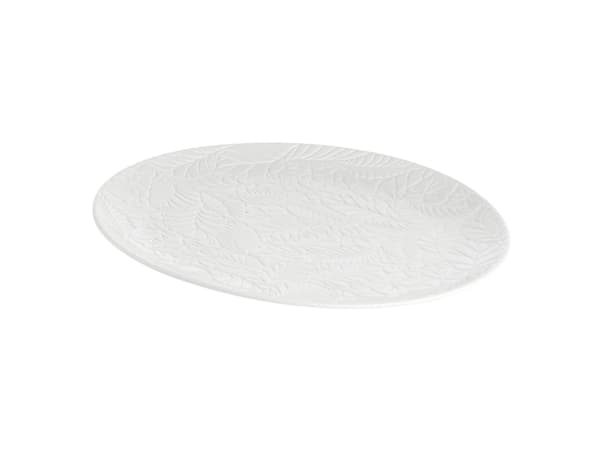 Bosco Round Serving Tray - White, 34 cm