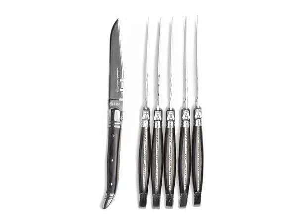 Laguiole Heritage pihviveitset 6 kpl Musta