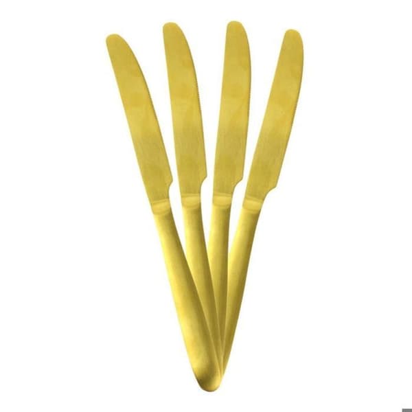 16-delat bestickset - HOME DECO FACTORY - Guldeffekt - Rostfritt stål - Box H 24,5 x 5 x 16,5 cm