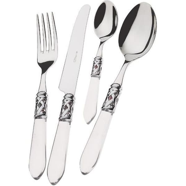 Housewife 24 Place Settings - BUGATTI - Aladdin - 18/10 Steel - Transparent - Tål diskmaskin