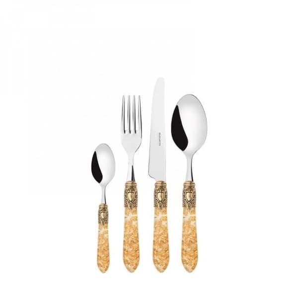Ménagère - OXFORD - 24 delar - Rostfritt stål 18/10 - Guld - Morskt pärlemor