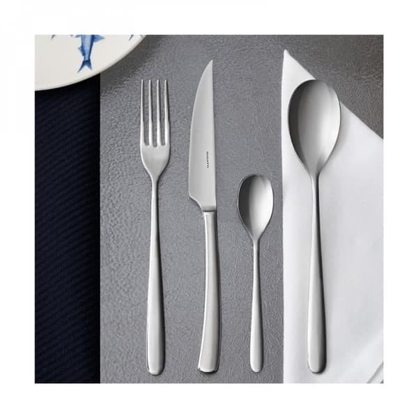 Ménagère - PRELUDIO - 75 Delar - Rostfritt stål 18/10 - Minimalistisk design - Diskmaskinssäker