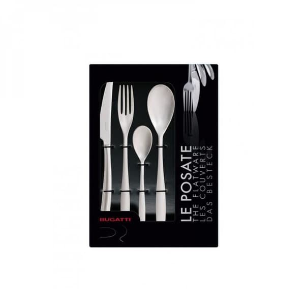 Bestick - RIVIERA - 24 delar bestick - 18/10 rostfritt stål - Elegant design - Smidd i ett stycke