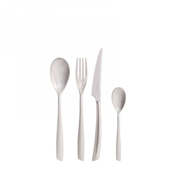 Bestick - RIVIERA - 24 delar bestick - 18/10 rostfritt stål - Elegant design - Smidd i ett stycke