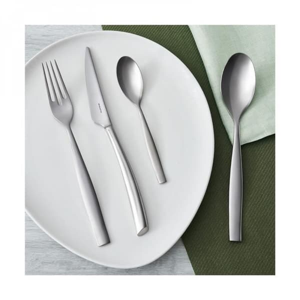 Ménagère 24 Delar - TOSCANA - Rostfritt Stål 18/10 - Diskmaskin - Modern Design - Slagen Monoblock