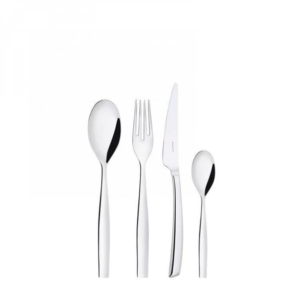 Ménagère 24 Delar - TOSCANA - Rostfritt Stål 18/10 - Diskmaskin - Modern Design - Slagen Monoblock