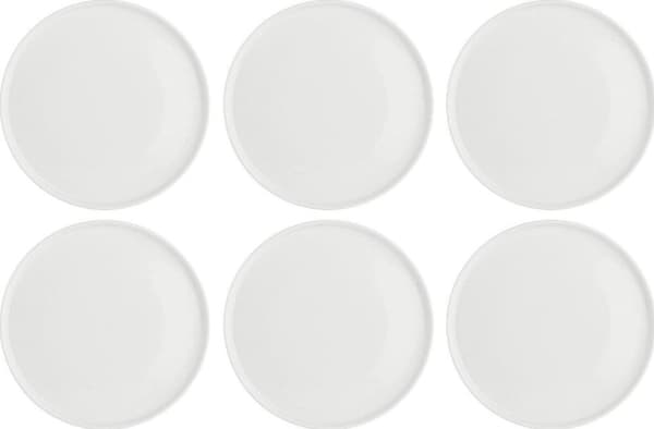 NPC Polska La Porcellana Bianca 6 middagstallrikar Essenziale 21 cm vit
