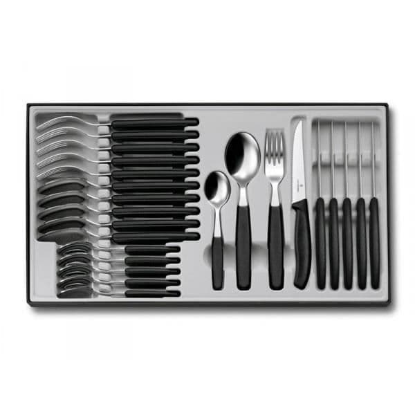 24-delat bestickset Swissclassic Victorinox 18/10 rostfritt stål polyprop handtag 11 cm