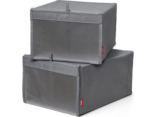 Rayen Rayen Sammenleggbare Skoesker 2 stk 34 x 23 cm grå