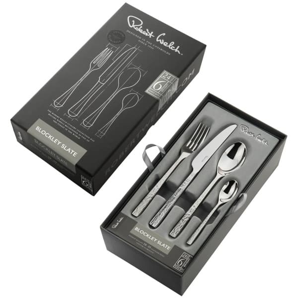Blockley Slate Cutlery Set, 24 pieces - Robert Welch
