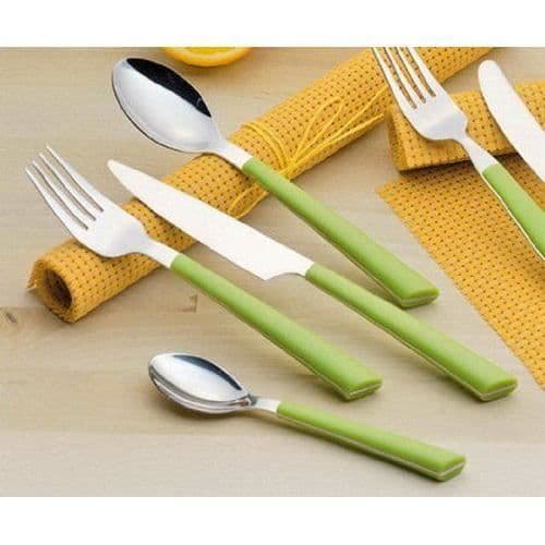 Esmeyer Jane Set med 24 bestick 18/0 polerade med handtag i plast Grön - 199-427