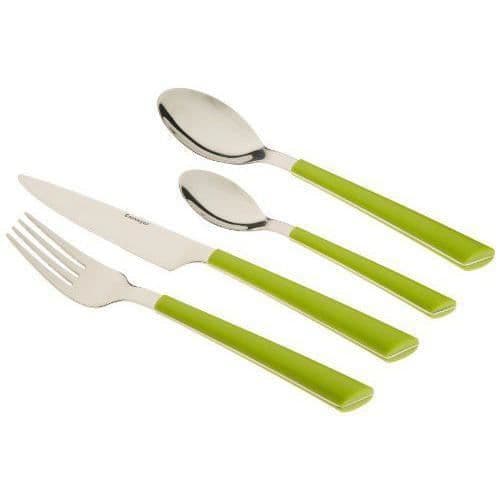 Esmeyer Jane Set med 24 bestick 18/0 polerade med handtag i plast Grön - 199-427