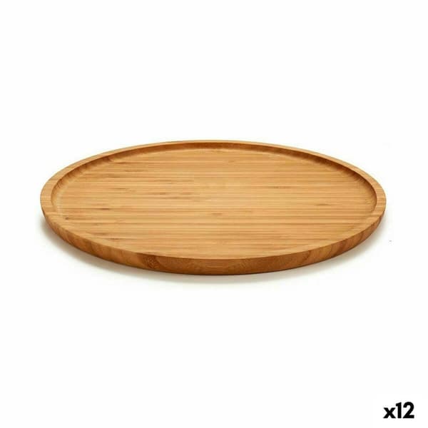 Snacksbricka Kinvara JWKW-3711-2 Brun Rund 30 x 1,5 x 30 cm (12 antal)
