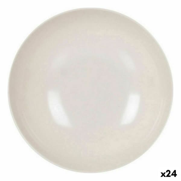 Djup tallrik La Mediterránea Melamin Vit Glans 21 x 5,3 cm (24 antal)