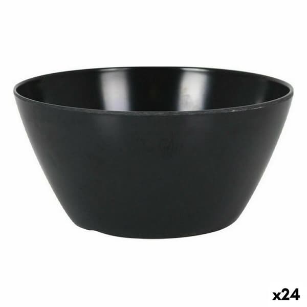 Snacksskål La Mediterránea Melamin Antracitgrå 14,5 x 7 cm (24 antal)