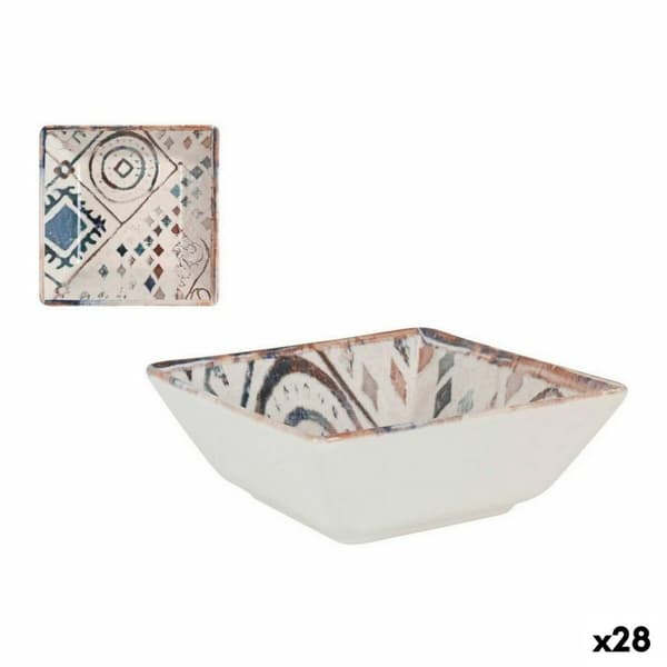 Snacksskål La Mediterránea Grecia Blå Brun Porslin 13 x 13 x 5 cm (28 antal)