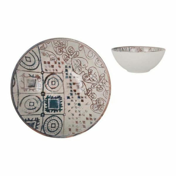 Skål La Mediterránea Grecia Porslin Blå Brun Ø 16 x 7 cm (24 antal)