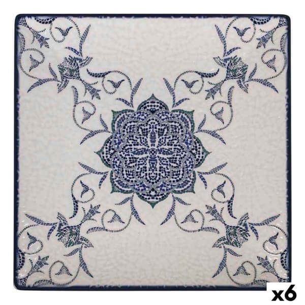 Platt skål La Mediterránea Rosetta 24 x 24 x 2 cm (6 antal)