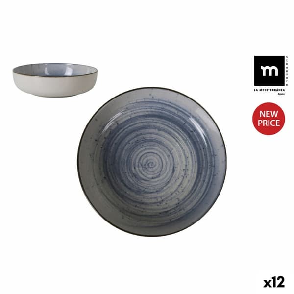 Djup tallrik La Mediterránea Swirl Ø 18 cm (12 antal)