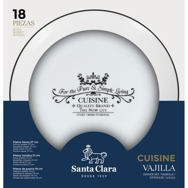 Matservis Santa Clara Cuisine Porslin Rund 18 Delar (2 antal)