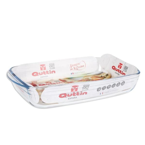 Ugnsform Quttin   Transparent Glas Rektangulär 4,2 L 38,8 x 23,9 x 6,6 cm (6 antal)