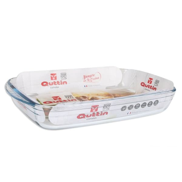Ugnsform Quttin   Transparent Glas Rektangulär 3 L 35,4 x 22 x 5,5 cm (6 antal)