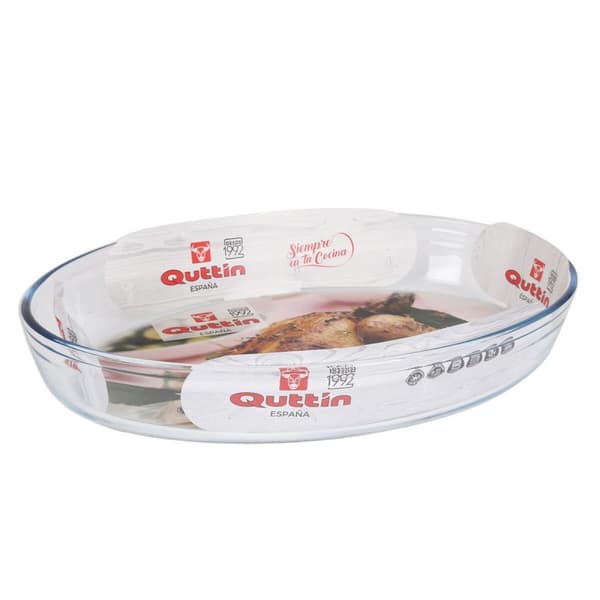 Ugnsform Quttin Transparent Glas Avlång 4,5 L 39,6 x 27,35 x 6,6 (4 antal)