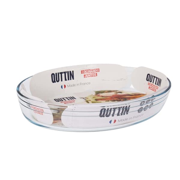 Ugnsform Quttin   Transparent Glas Avlång 3,4 L 35,1 x 24,1 x 6,5 cm (6 antal)