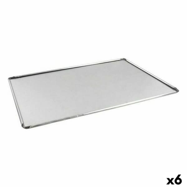 Ugnsplåt VR Silvrig Aluminium Rektangulär 40 x 28 x 0,5 cm (6 antal)