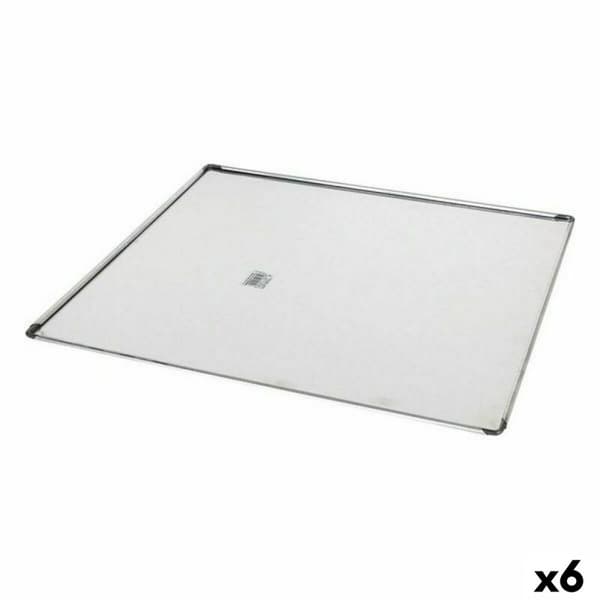 Ugnsplåt VR Silvrig Aluminium Rektangulär 41 x 37 x 0,5 cm (6 antal)