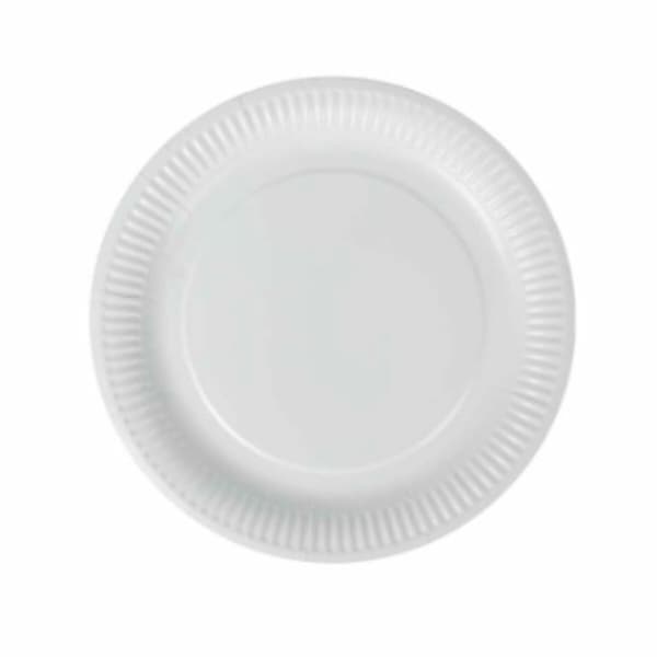Tallriksset Algon Engångsanvändning Vit Papp 23 cm (36 antal)