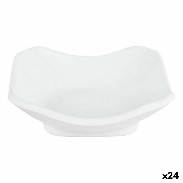 Provsmakningsset Viejo Valle Troya Vit Melamin Fyrkantig 11 x 11 x 3,5 cm (24 antal)