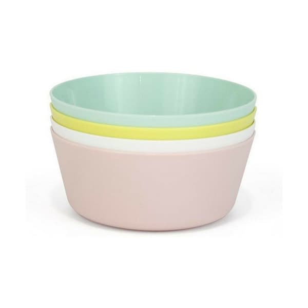Skålset Dem Multicolour 4 Delar Plast 12 x 12 x 5 cm (4 Delar) (24 antal)