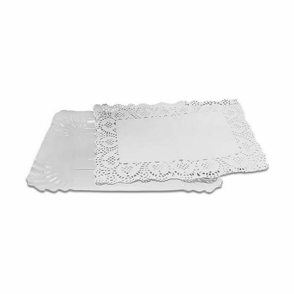 Kakfat Algon Vit 15 x 22 x 1 cm (4 Delar) (48 antal)