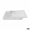 Miniatyrbild 1 av 3: Kakfat Algon Vit 15 x 22 x 1 cm (4 Delar) (48 antal)