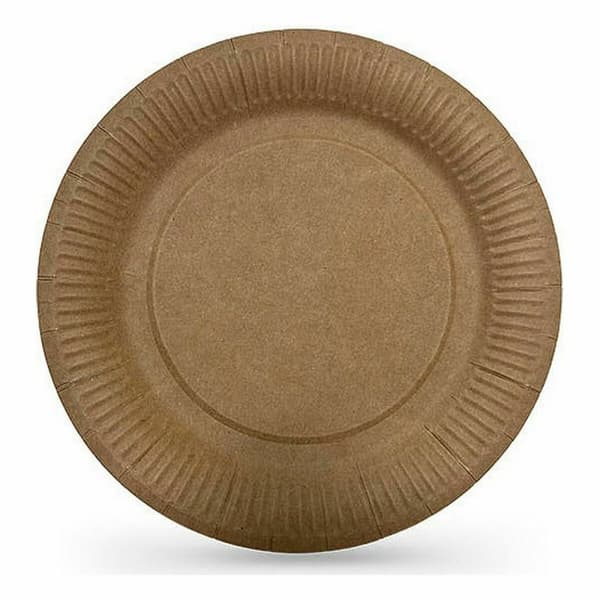 Tallriksset Algon Engångsanvändning kraftpapper 12 Delar 18 cm (24 antal)