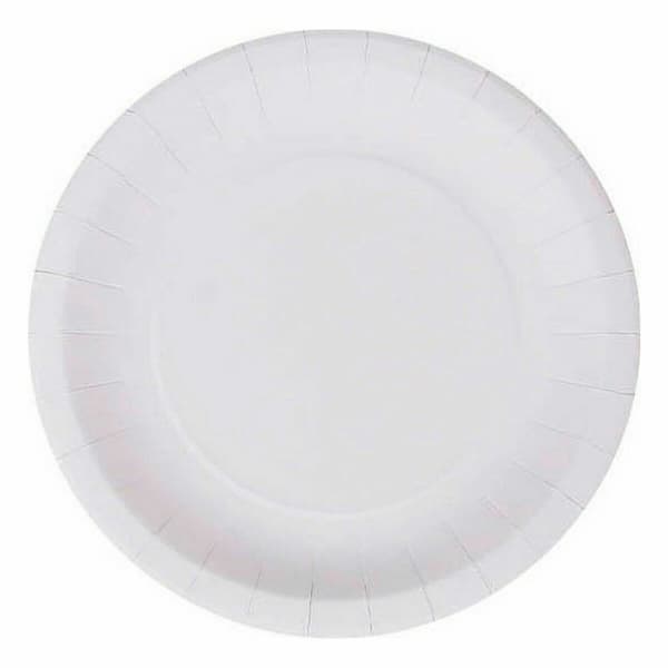 Tallriksset Algon Engångsanvändning Papp Vit 25 Delar 20 cm (36 antal)