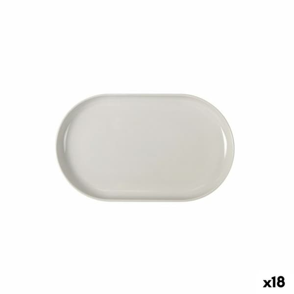 Snacksbricka La Mediterránea Ivory Avlång 25 x 15 x 2,2 cm (18 antal)