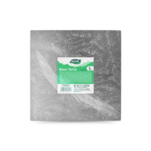 Kakfat Algon Silvrig 30 x 30 x 1,5 cm Fyrkantig (18 antal)